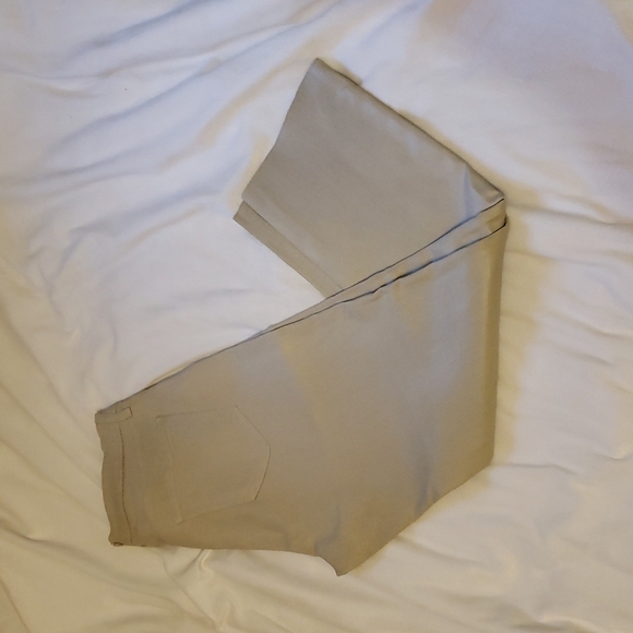 NEW L'AGENCE Sada Slim Straight Leg Cropped Jeans Khaki Trendy Luxury Summer - Picture 10 of 11